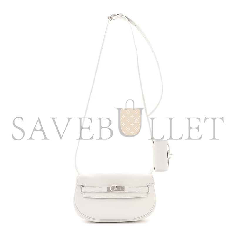 HERMÈS SWIFT KELLY MOOVE NEW WHITE (20*11.5*6cm)